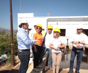 Visita del alcalde a la planta de Mamatoco.