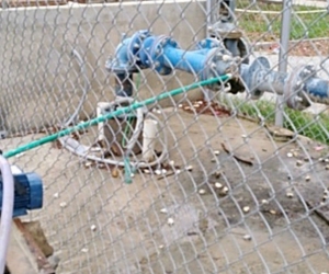 Con motobomba se robaban el agua. 