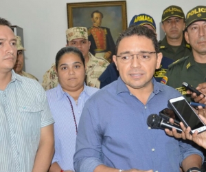 Alcalde Rafael Martínez durante declaraciones.
