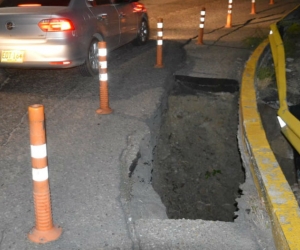 Zanja de más de cuatro metros de profundidad ubicada en El Ziruma.