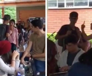 Momentos en que se dio la particular discusión. 