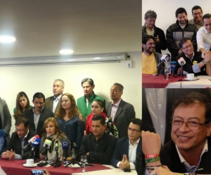 Imágenes del evento de adhesión a Gustavo Petro.