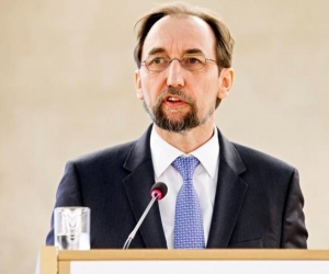 Alto comisionado de la ONU para los Derechos Humanos, Zeid Ra'ad al Hussein.