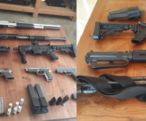  Estas fueron las armas halladas en una finca de Puerto Colombia.