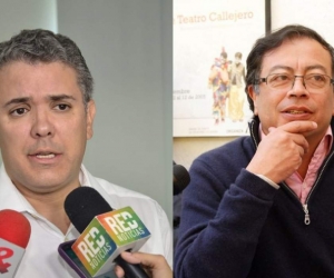  Iván Duque y Gustavo Petro.