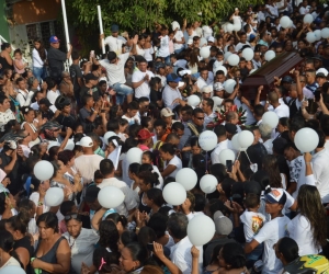 La comunidad de Zarabanda, en Gaira, lamentó la muerte de la pequeña Nataly.