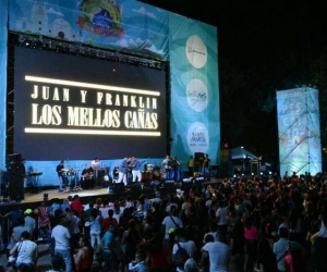 Juan y Franklin 'Los Mellos Cañas' durante en una de sus presentaciones.