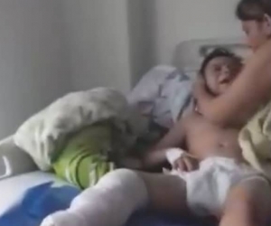 Niño hospitalizado en clínica de Medimás, en Neiva.