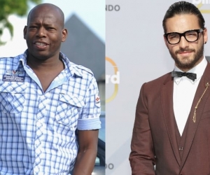 'Tino' Asprilla y Maluma.