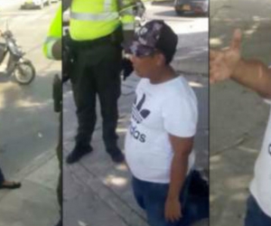 Imagen del curioso momento.