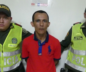 Policía Metropolitana de Santa Marta Alias 'El Militar', capturado en Santa Marta.