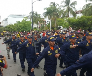 Aspecto del desfile del 20 de julio de 2017.