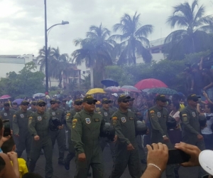 Aspecto del desfile del 20 de julio de 2017.