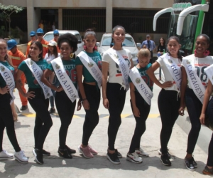 Las candidatas al Concurso Nacional del Mar.