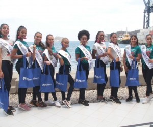 Las candidatas al Concurso Nacional del Mar.