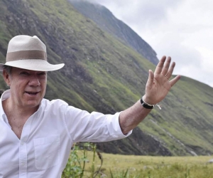 Presidente saliente, Juan Manuel Santos