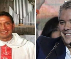 Archivo particular. Padre Chucho y Duque.