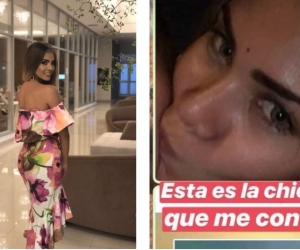 Kelly Restrepo (izquierda) y mujer con la que la confundieron (derecha)