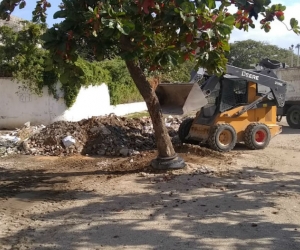 La Essmar retiró 34 toneladas de escombros a las afueras del Eduardo Santos.