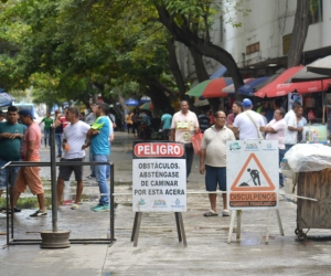 Protesta de comerciantes de San Andresito.