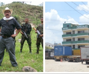 Hernán Giraldo Serna, exjefe paramilitar del Magdalena y una de sus propiedades en Santa Marta.
