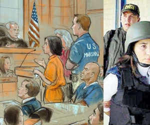  Imagen de archivo de la ilustración del juicio por tráfico de drogas celebrado en Washington, el pasado 2 de julio de 2007, contra la guerrillera colombiana Anayibe Rojas Valderrama, alias "Sonia". 
