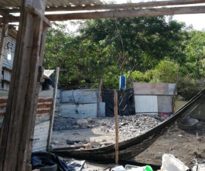 Lugar donde la Fiscalía encontró los dos cuerpos.