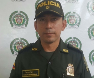 comandante de la policía de santa marta, coronel Gustavo Berdugo.