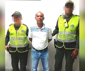 Elkin Alberto Witt Rodríguez, detenido por violencia intrafamiliar.