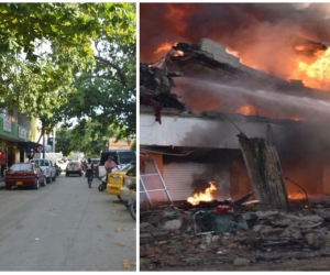 Calle 11 - Momentos del incendio de hace dos años.