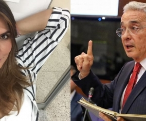 Mónica Rodríguez y Álvaro Uribe.