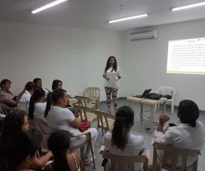 Aspecto de la reunión desarrollada por la ESE San Cristóbal de Ciénaga.