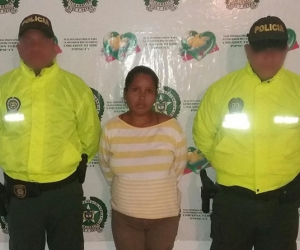 La capturada Elina Beatriz González Algarín. 