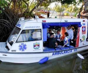Esta es la ambulancia acuática que transportará pacientes desde los pueblos palafitos.