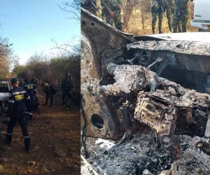 En la camioneta del ganadero fue hallado un cadáver calcinado. 