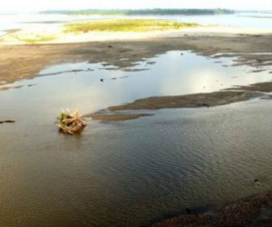 Dramatico nivel de agua en el Río Magdalena