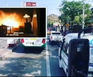 Imagen del video que compartieron los Bomberos. 