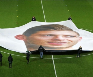 Pancarta con el rostro de Emiliano Sala