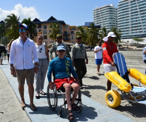 Uno de los grandes logros del Hotel Zuana fue convertir la playa en accesible para personas con discapacidad.