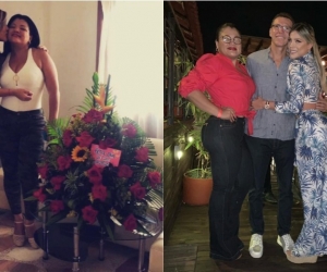 Lairen Bernier en compañía de su madre, Martha García y su padre Leandro Bernier.