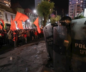 Protestas en Bolivia.