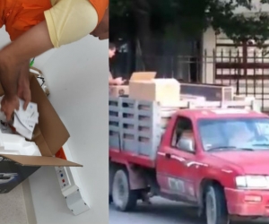 Cajas dirigidas a Migración del Aeropuerto