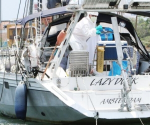 Velero donde ocurrió el homicidio.