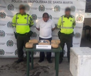 Captura efectuada por la Policía de Transito y Transporte