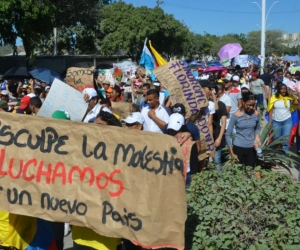 Imagen para ilustrar nota - Marcha en Santa Marta.