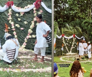 Boda simbólica de Ana Laura Vargas y Juan Pablo Dávila.