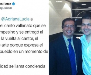 Peter Manjarrés, que coincidió con Gustavo Petro en años anteriores, se quejó por su post en Twitter.