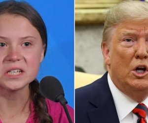 Greta Thunberg y Donald Trump