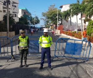 Cerramiento con vallas de El Rodadero