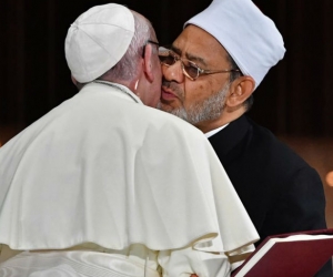 El Papa Francisco y el gran imán de Al Azhar, Ahmad Al Tayeb,